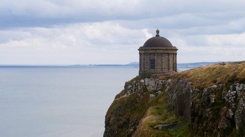 A photograph of Mussenden Temple.